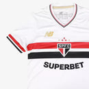 Camisa São Paulo Feminina São Paulo I 2025/26 - Branco