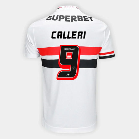 Camisa Lançamento São Paulo I 2025/26 - Branco - Calleri Nº 9